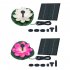 Solar Water Fountain With Lotus Leaf Solar With 6 Different Nozzles Solar Powered Bird Bath Floating Fountain Panel Solar Water Fountain For Fish Tank Pink