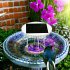 Solar Water Wiggler For Bird Bath Water Wiggler Bubbler With Solar Top Board Water Wiggler Durable Bird Bath Water Mixer Agitator For Garden Pond Decoration Whi