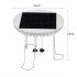 Solar Water Wiggler For Bird Bath Water Wiggler Bubbler With Solar Top Board Water Wiggler Durable Bird Bath Water Mixer Agitator For Garden Pond Decoration Whi