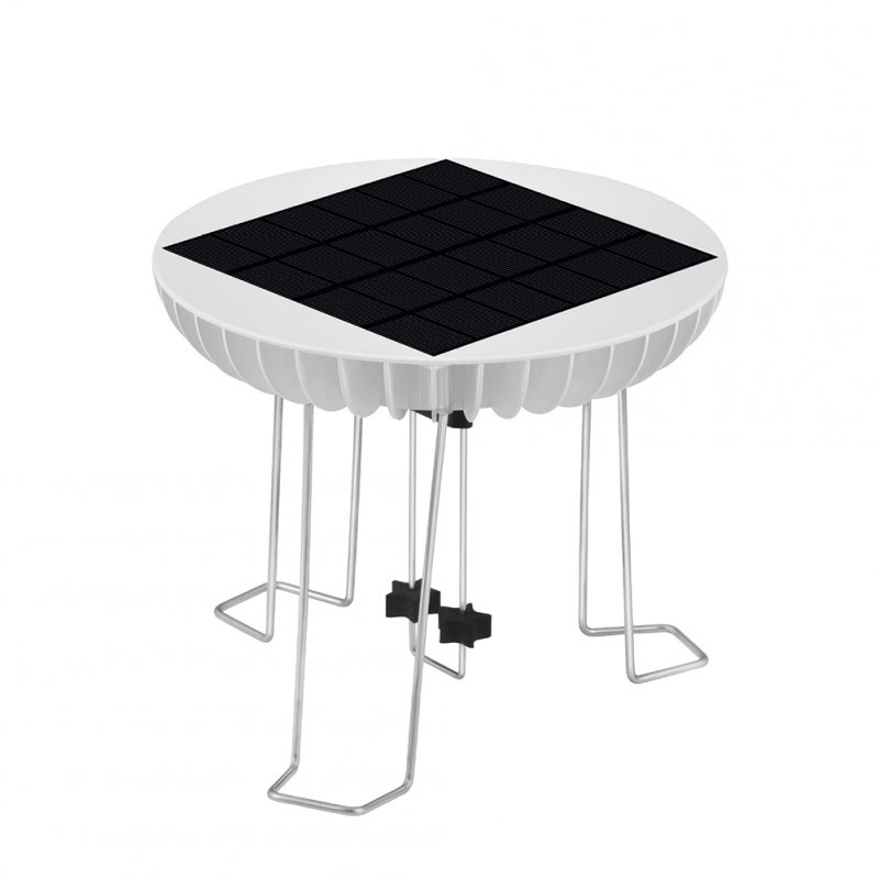 Solar Water Wiggler For Bird Bath Water Wiggler Bubbler With Solar Top Board Water Wiggler Durable Bird Bath Water Mixer Agitator For Garden Pond Decoration White Solar Water Wiggler (battery)