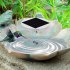 Solar Water Wiggler For Bird Bath Water Wiggler Bubbler With Solar Top Board Water Wiggler Durable Bird Bath Water Mixer Agitator For Garden Pond Decoration Whi