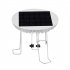 Solar Water Wiggler For Bird Bath Water Wiggler Bubbler With Solar Top Board Water Wiggler Durable Bird Bath Water Mixer Agitator For Garden Pond Decoration Whi