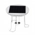 Solar Water Wiggler For Bird Bath Water Wiggler Bubbler With Solar Top Board Water Wiggler Durable Bird Bath Water Mixer Agitator For Garden Pond Decoration Whi