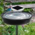 Solar Water Wiggler For Bird Bath Water Wiggler Bubbler With Solar Top Board Water Wiggler Durable Bird Bath Water Mixer Agitator For Garden Pond Decoration Whi