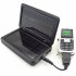 Solar charger with battery pack for providing power to all popular portable electronic devices   This well designed dual panel charger is ideal for the person o