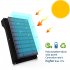 Solar powered with polysilicon solar panels  high photoelectric conversion efficiency  energy saving 