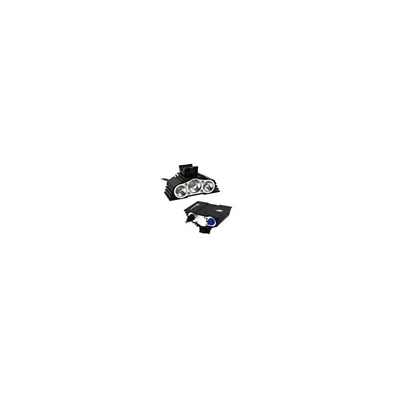 SolarStorm 3*T6 Front Bicycle Light Black