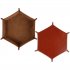 Solid Color Hexagonal Dice Tray Folding PU Storage Box for Table Games  blue 30 8 23 5cm