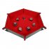 Solid Color Hexagonal Dice Tray Folding PU Storage Box for Table Games  red 30 8 23 5cm