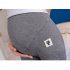 Solid Color Kitten Pattern Cropped Trousers for Pregnant Woman Support Abdomen Black L