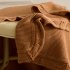 Solid Color Knitted Blanket Lightweight Comfortable Breathable Machine Washable Super Soft Throw Blanket Khaki 80 x 100CM