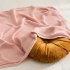 Solid Color Knitted Blanket Lightweight Comfortable Breathable Machine Washable Super Soft Throw Blanket Khaki 80 x 100CM