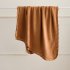 Solid Color Knitted Blanket Lightweight Comfortable Breathable Machine Washable Super Soft Throw Blanket apricot 80 x 100CM