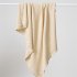 Solid Color Knitted Blanket Lightweight Comfortable Breathable Machine Washable Super Soft Throw Blanket lemon yellow 80 x 100CM
