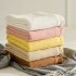 Solid Color Knitted Blanket Lightweight Comfortable Breathable Machine Washable Super Soft Throw Blanket lemon yellow 80 x 100CM