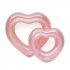 Solid Color Loving Heart Shape Thicken Inflatable Swimming Ring for Outdoor red Small  90 