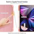 Solid Color Protective Case Tablet Case Cover With Pen Tray For Ipad Pro 11 2021 Elegant Pink
