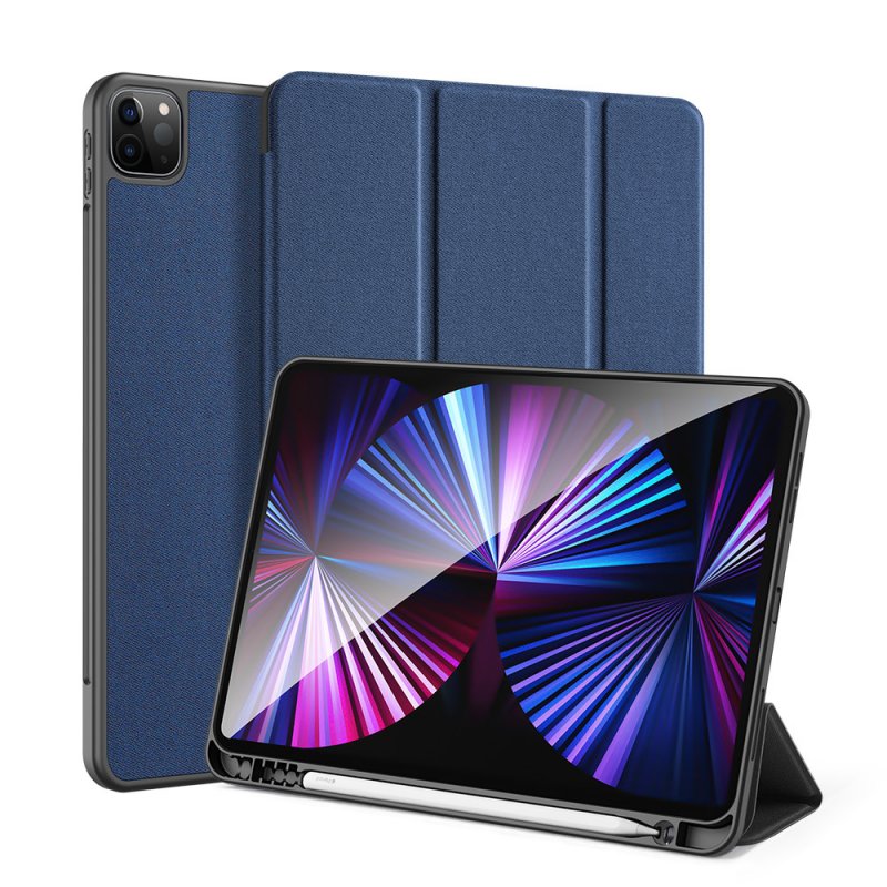 Solid Color Protective Case Tablet Case Cover With Pen Tray For Ipad Pro 11 2021 Royal blue