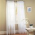 Solid Color Shading Tulle Curtain for Living Room Home Window Decoration white Wear rod 140 wide X213cm high  55X84