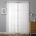 Solid Color Shading Tulle Curtain for Living Room Home Window Decoration white Wear rod 140 wide X213cm high  55X84