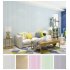 Solid Color Vertical Pinstripe Non Woven Wallpaper for TV Background Decor 10M light green
