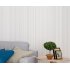 Solid Color Vertical Pinstripe Non Woven Wallpaper for TV Background Decor 10M beige