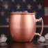 Solid Copper Moscow Mule Mugs  18 Ounce Unlined Mug  Drinking Cup Perfect for Cocktails Iced tea and Beer