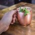 Solid Copper Moscow Mule Mugs  18 Ounce Unlined Mug  Drinking Cup Perfect for Cocktails Iced tea and Beer