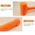 Solid Hammer Dead Blow Mallet Orange Soft Rubber Unicast Hammer 0 5 2LB 1 5BL