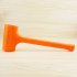 Solid Hammer Dead Blow Mallet Orange Soft Rubber Unicast Hammer 0 5 2LB 2BL