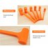 Solid Hammer Dead Blow Mallet Orange Soft Rubber Unicast Hammer 0 5 2LB 2BL