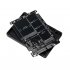 Solid State Drive SSD M 2 B key and MSATA 2 in 1 to SATA 3 0 Riser Card black