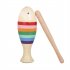 Solid Wood Orff Sensory Cognitive Development Educational Toy Rainbow Color Percussion Instruments As shown