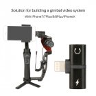 Solution for building a gimbal video system  With iphone   plus   8   plus   iphone  
