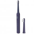 Sonic Electric Toothbrush 3-speed Smart Timer Usb Rechargeable Whitening Toothbrush With 2 Brush Head Purple