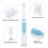 Sonic Electric Toothbrush Ipx 7 Waterproof 3 Brush Heads Soft Bristles Whitening Toothbrush Oral Care Grey