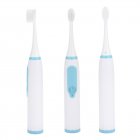 Sonic Electric Toothbrush Waterproof IPX-7 with 3 Brush Heads Soft Bristles 
