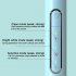 Sonic Electric Toothbrush Professional Wireless Usb Rechargeable Tooth Brushes 4 Replacement Brush Heads Blue