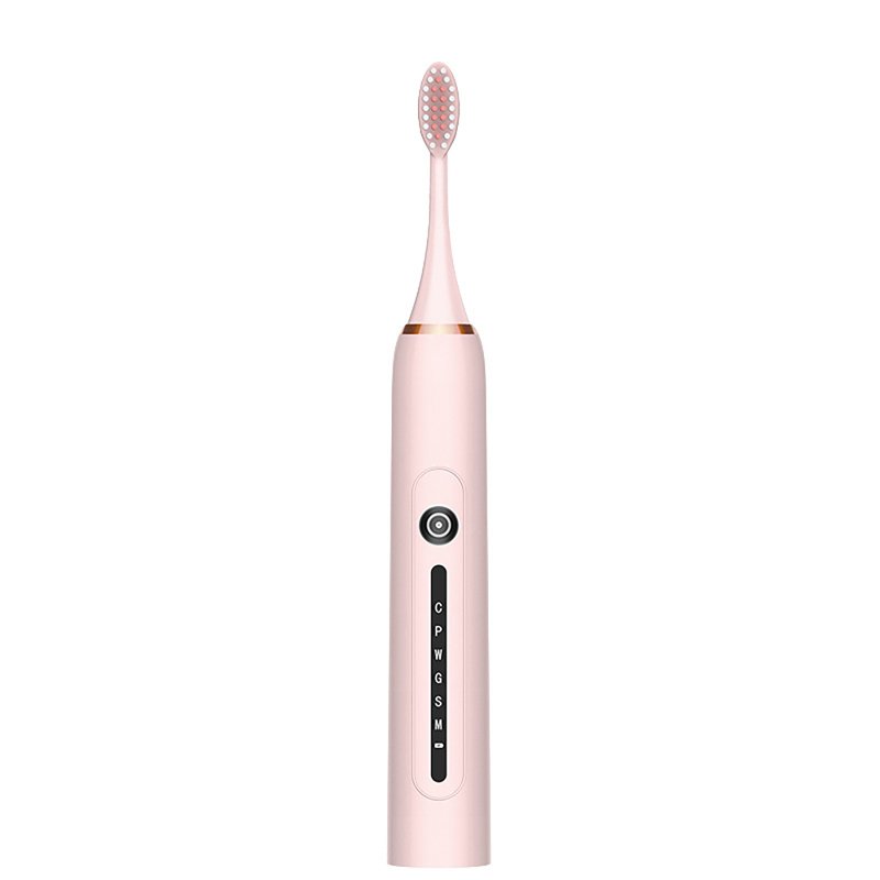 Sonic Electric Toothbrush Professional 6-speed Universal Waterproof Usb Rechargeable Tooth Brush Oral Care Pink
