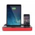 Sound Function Multipurpose Charging Base for Switch Android IOS Mobile Phone Tablet Red