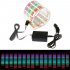 Sound Music Activate Sensor Car Auto Sticker Led Light Equalizer Glow Music Rhythm Light Blue 45 11CM