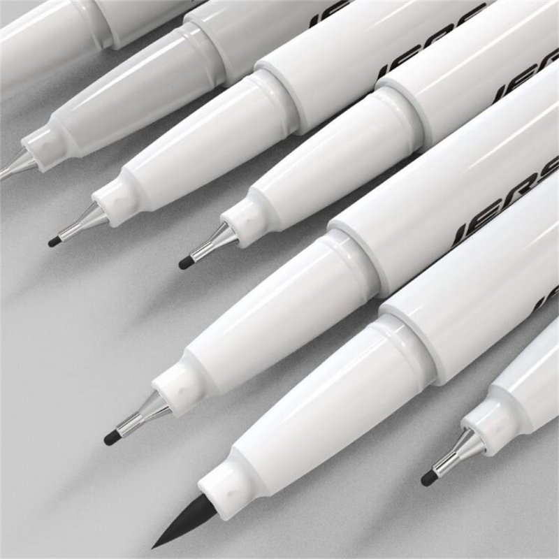9pcs Precision Micro-line Pens Brush Combo Set Anime Clothing Architectural Design Drawing Pen Kit for Students