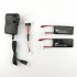 Spare Parts 2PCS 7 4V 15C 610mAh Battery with Charger Set for Hubsan H502S RC Quadcopter