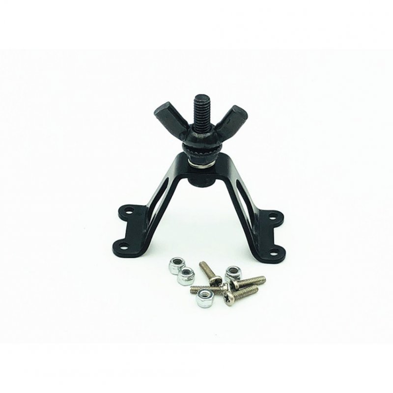 Spare Tire Rack Metal Rear Spare Tyre Bracket Wheel Holder Carrier for 1/10 SCX10 RC4WD D90 Tamiya CC01 RC Car black