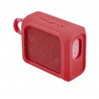 Speaker Protective Bracket Portable Audio Silicone Cover Storage Shell Case Compatible For Jbl Go3 Speaker red