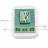 Sphygmomanometer Arm Blood Pressure Monitor Bp Heart Rate Measurement Detector White