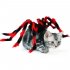 Spider Shape Clothes Pet Halloween Christmas Chest Back Strap Costume for Small Dogs Cats red M