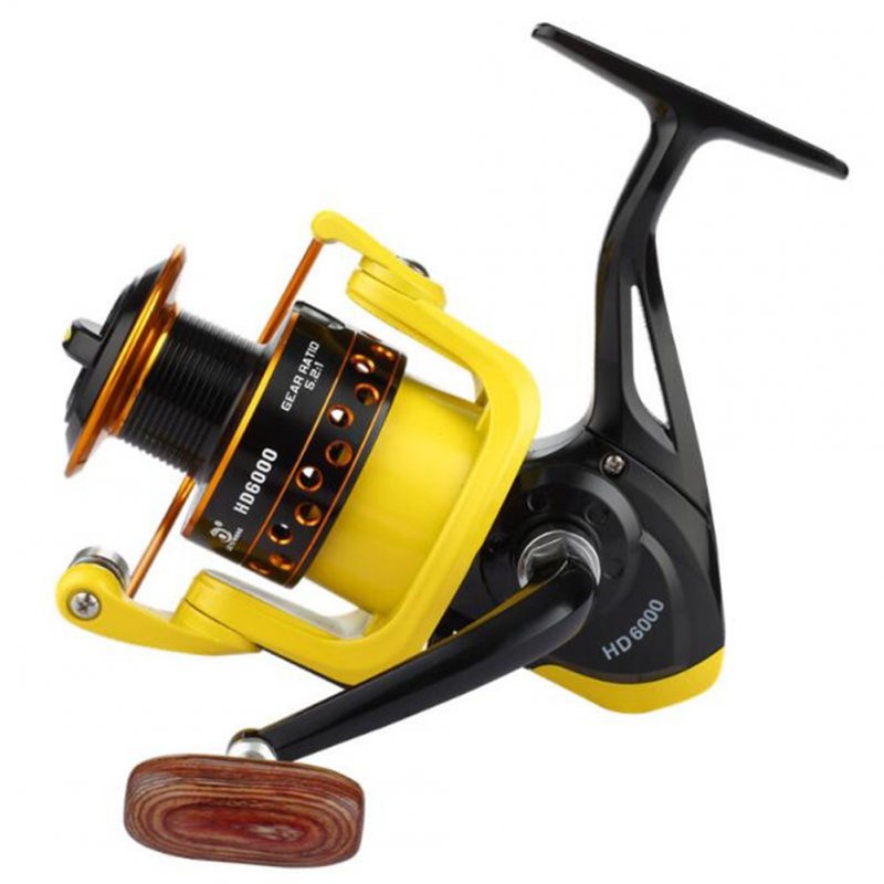 Spinning Fishing Reel Fishing Rod Accessories Baitcasting Metal Fishing Spool  HD2000 type yellow black