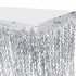 Spiral Tassel Table Skirt for Wedding Birthday Party Decoration Rose gold 275CMX high 75CM