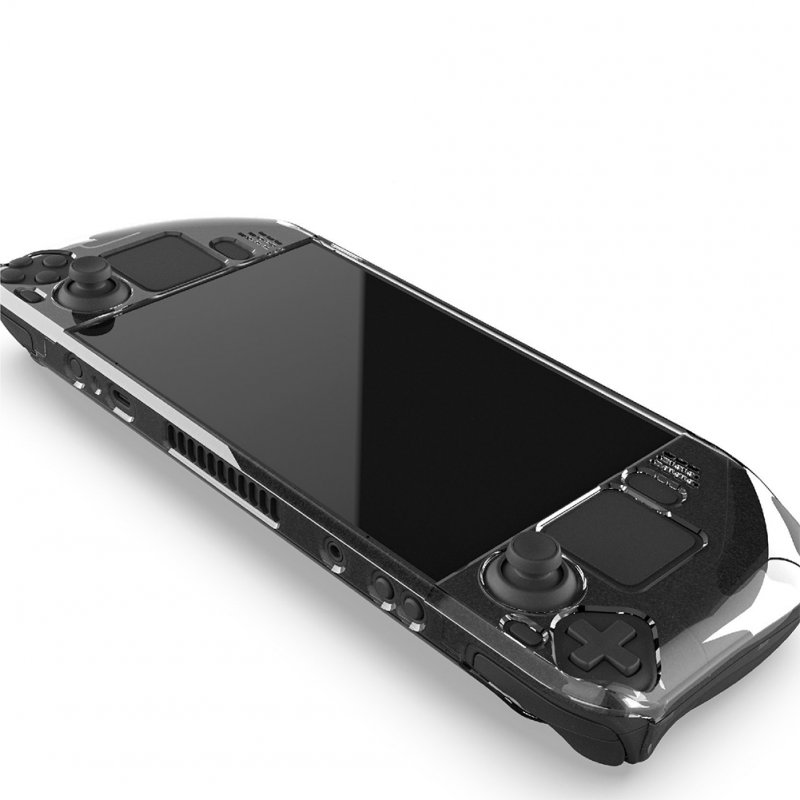 Split Crystal Protective Case Transparent Gamepad Cover Console Hard Shell Compatible For Steam Deck Host Transparent